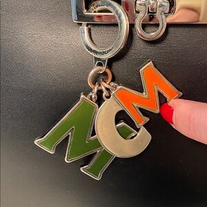 MCM Enamel Key Chain Bag Charm